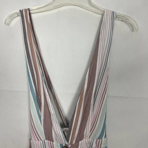 Wild Fable Multicolor Striped Wide Leg Overalls Size Small - Picture 3 of 16